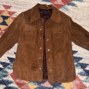 Vintage Brown Suede Jacket